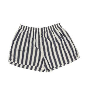HEAVY MANNERS Boxer Casual Shorts Navy Stripe Cotton M